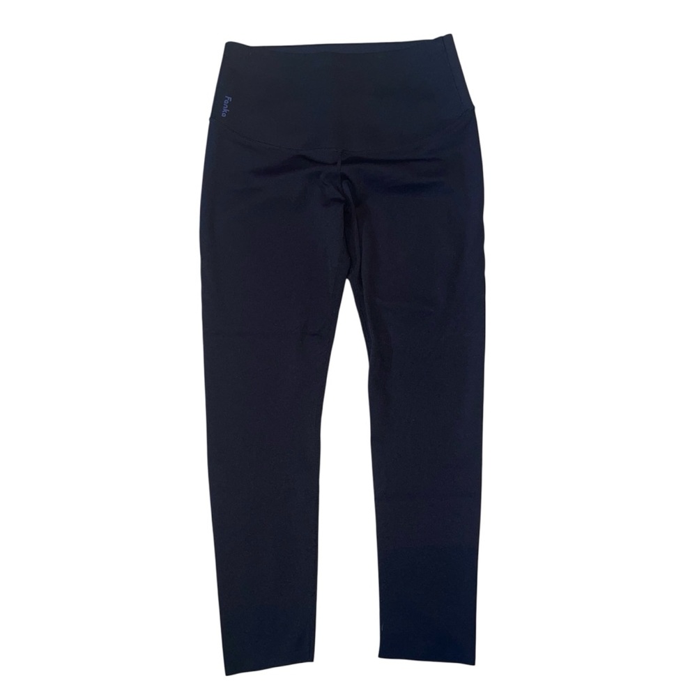 Fanka Women’s S/4 (0-2) Black Body Sculpt Leggings Reversible Wear Full Length